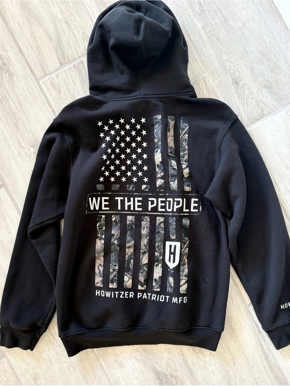 Howitzer Patriot MFG Black 'We The People' Graphic Hoodie